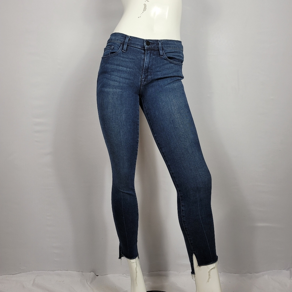 FRAME Le Skinny De Jeanne Skinny Jeans Raw Hem 27